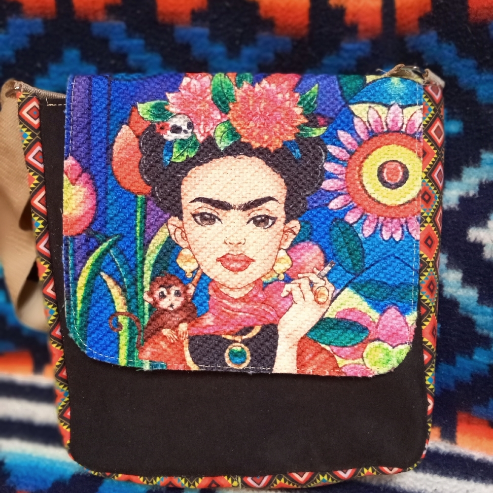 Frida Kahlo inspired cross body bag